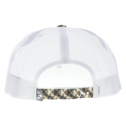 Hooey Lakota Trucker Snapback Hat - Tan/White