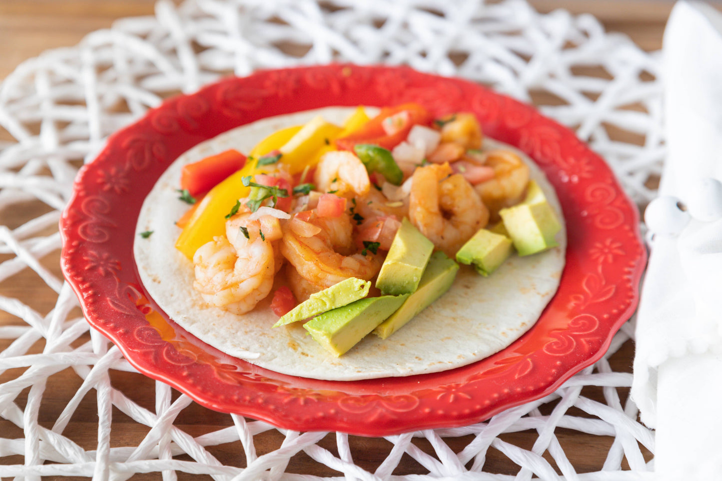 Firecracker Shrimp Fajitas