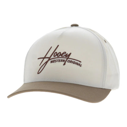 Hooey Men’s Hat - Mark Out Cream with Brown Embroidery
