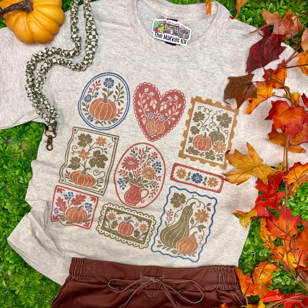 Pumpkin Harvest Postcards Tee