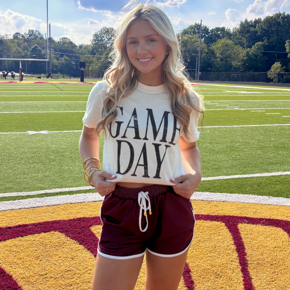 Distressed Game Day Comfort Colors Tee