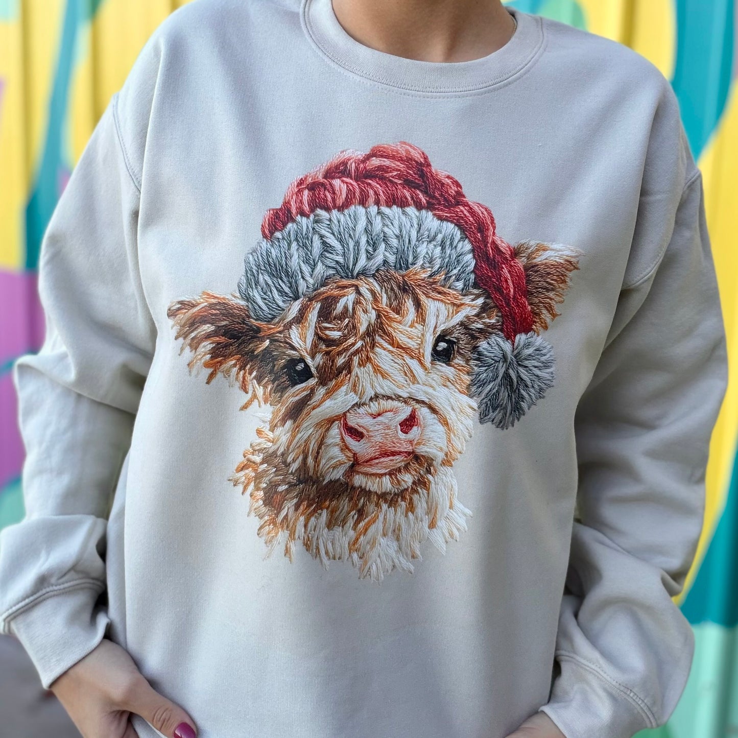 Christmas Cow Sweatshirt