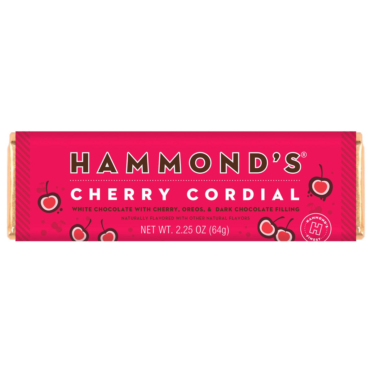 Candy Bar - White & Dark Chocolate - Cherry Cordial - 2.25oz