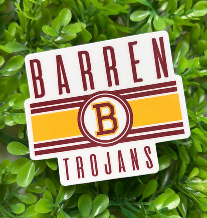 Barren Trojans Vintage Sticker