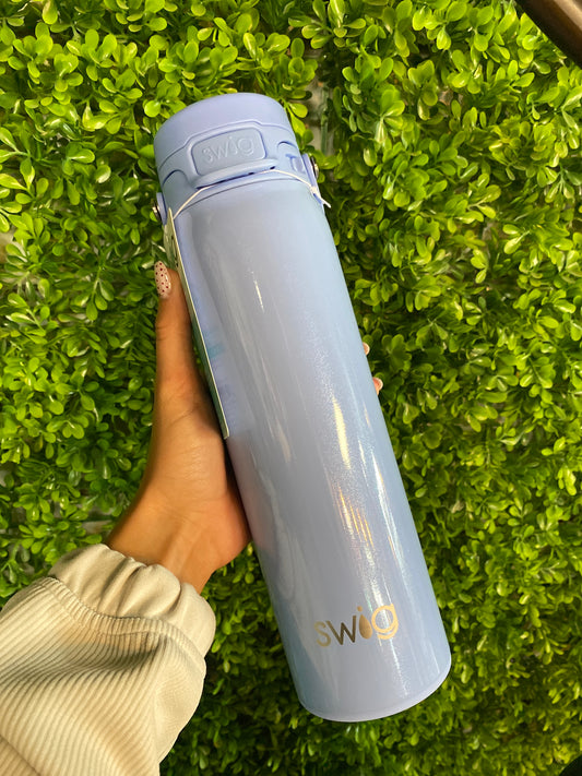 Swig Shimmer Periwinkle Leakproof EZ Fill Bottle 22oz