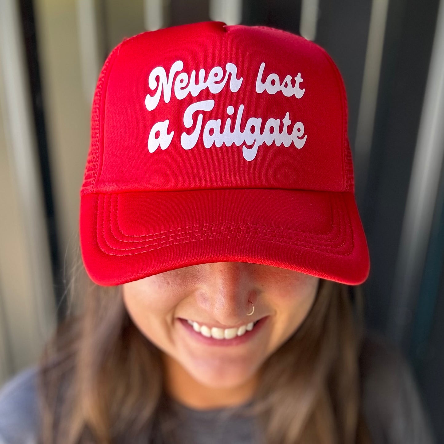 Never Lost A Tailgate Trucker Hat (Options)