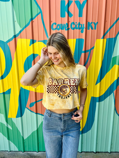 Barren Checker Logo Comfort Colors Tee
