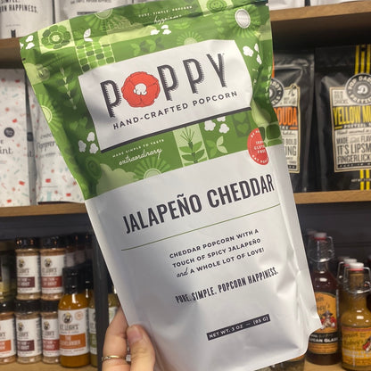 Poppy Jalepeno Cheddar Popcorn