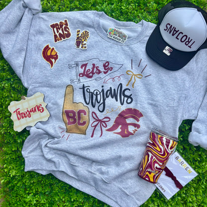 Let’s Go Trojans Collage Sweatshirt