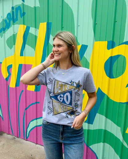 Panthers Pennants Tee - Gray