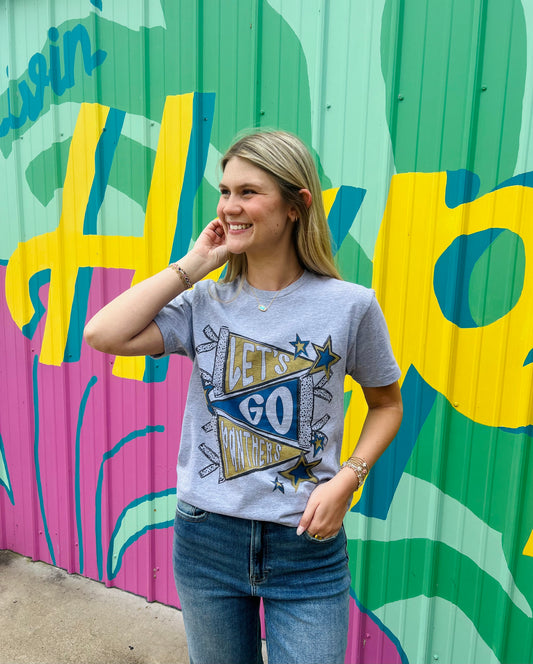 Panthers Pennants Tee - Gray