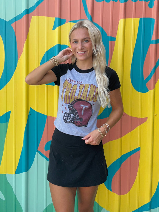 Let’s Go Trojans Football Baby Doll Tee