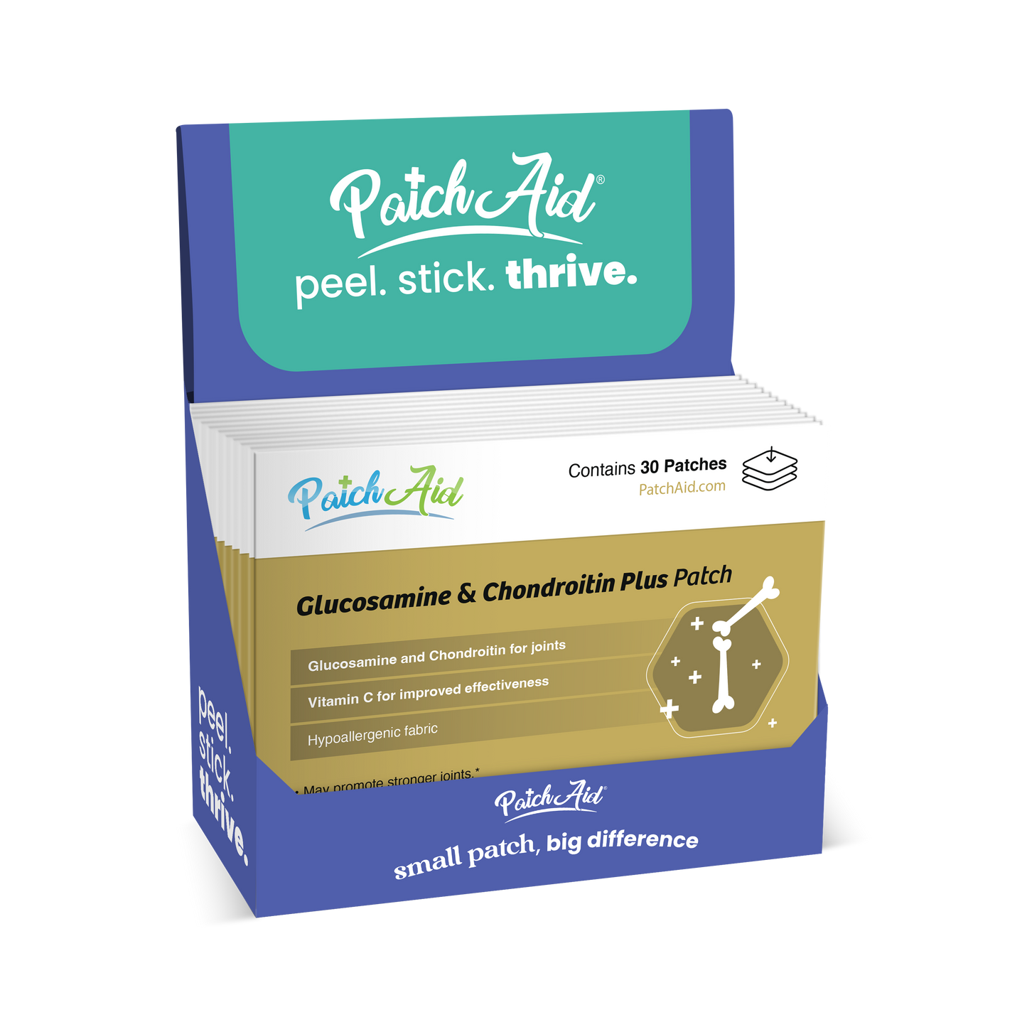 Glucosamine & Chondroitin Plus Patch - Joint Health Support: 1-Pack