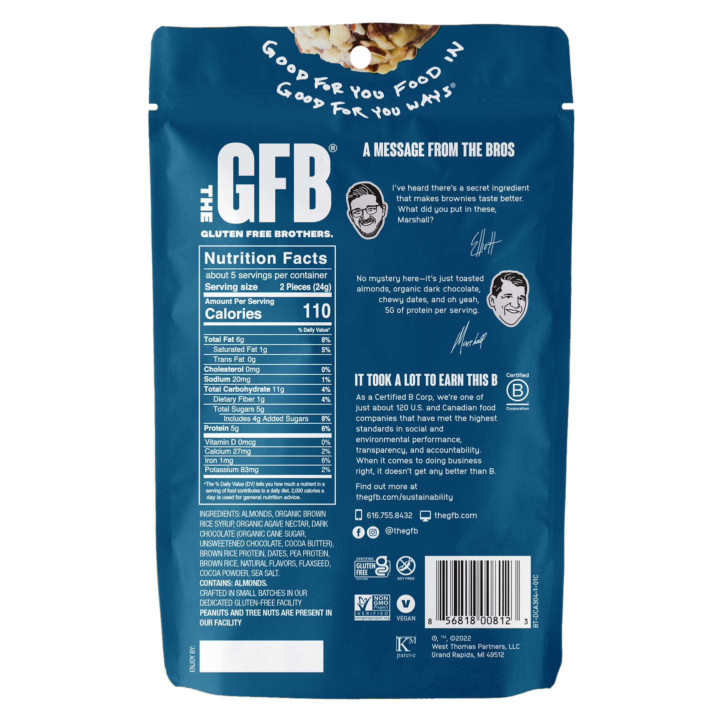 The GFB: Dark Chocolate Almond Protein Bites