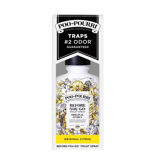 Poo~Pourri Original Citrus Toilet Spray 4oz.: Lemon + Bergamot + Lemongrass