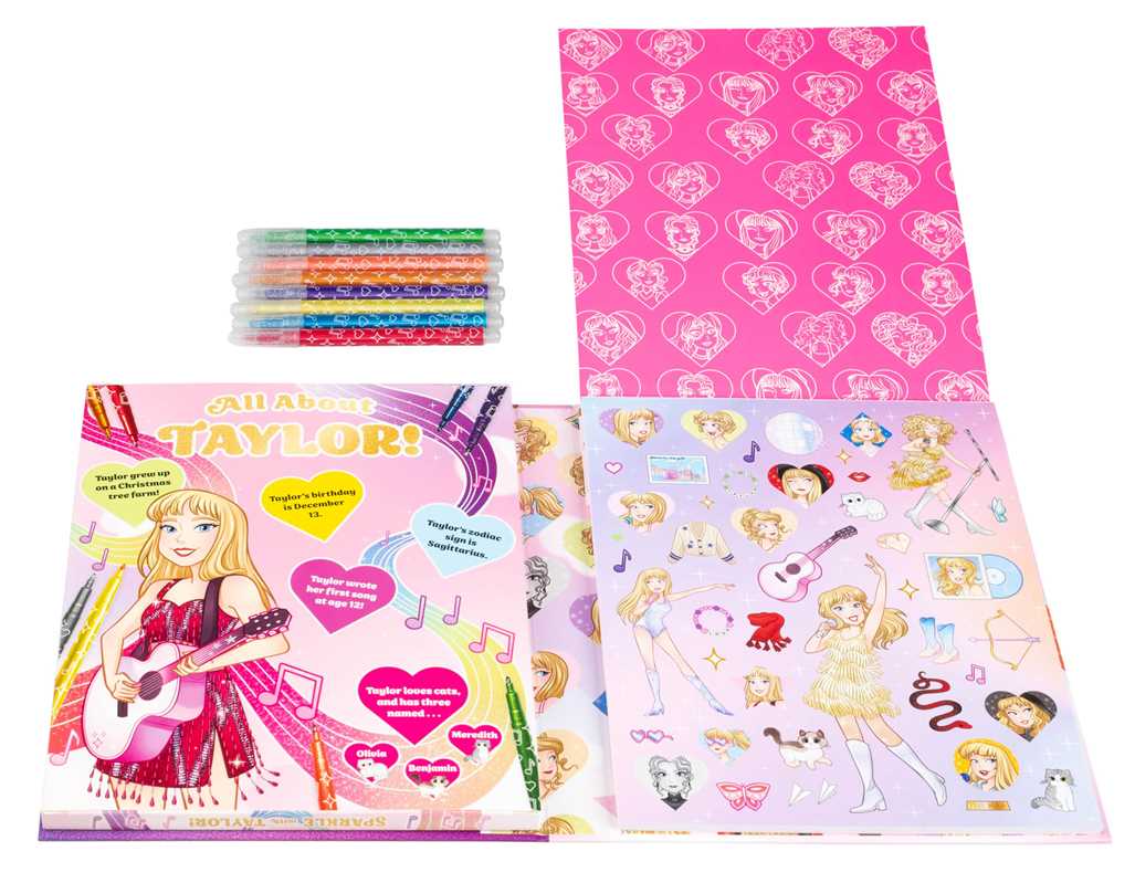 Sparkle with Taylor! A Glitter Coloring Kit by Editors of Silver Dolphin Books: Kit - Paperback; 64 pages / English