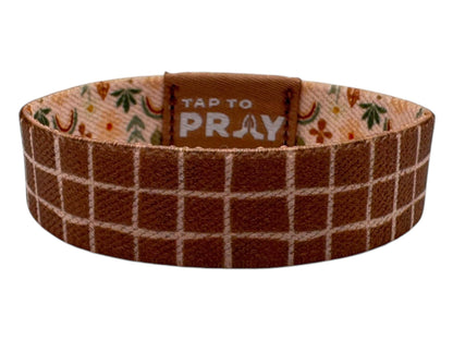 Tap To Pray™ Wristbands - Prairie &  Plaid: X-Small