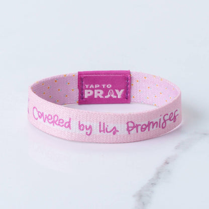 Tap To Pray™ - Kingfolk Series Wristband - Covered by His Promises: X-Small