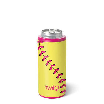 Swig Softball Skinny Can Cooler 12oz