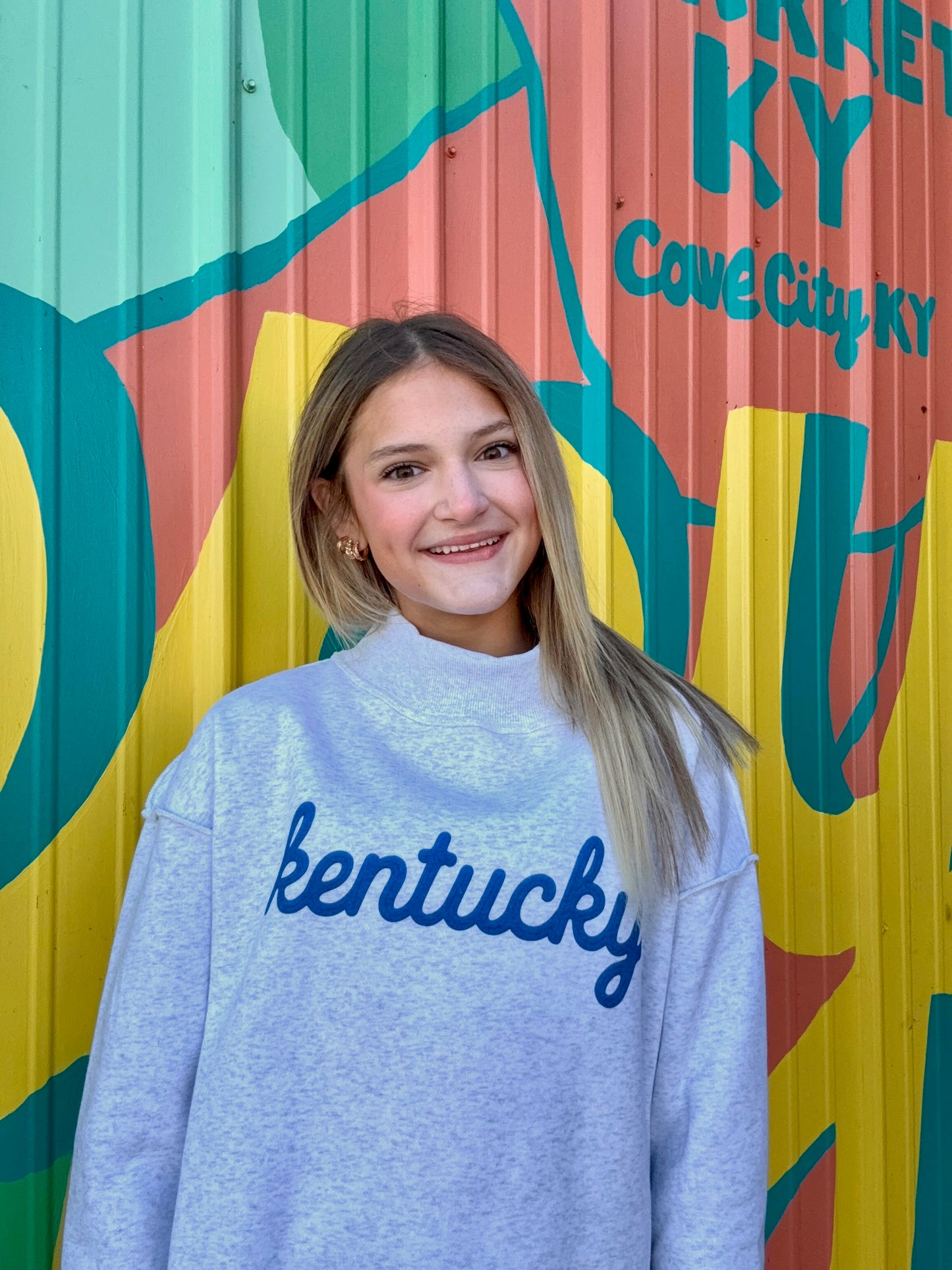 Kentucky Grey Mock Neck