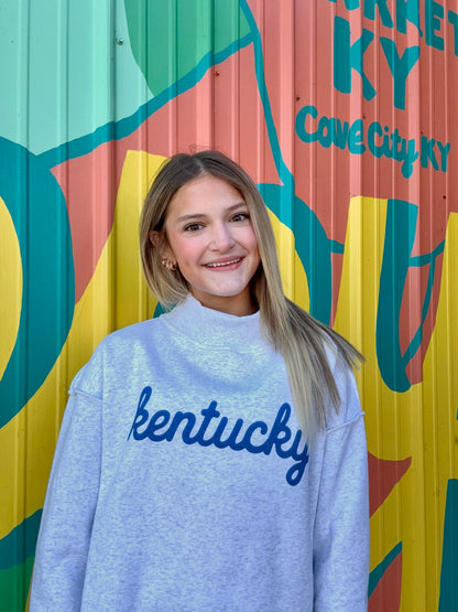 Kentucky Grey Mock Neck