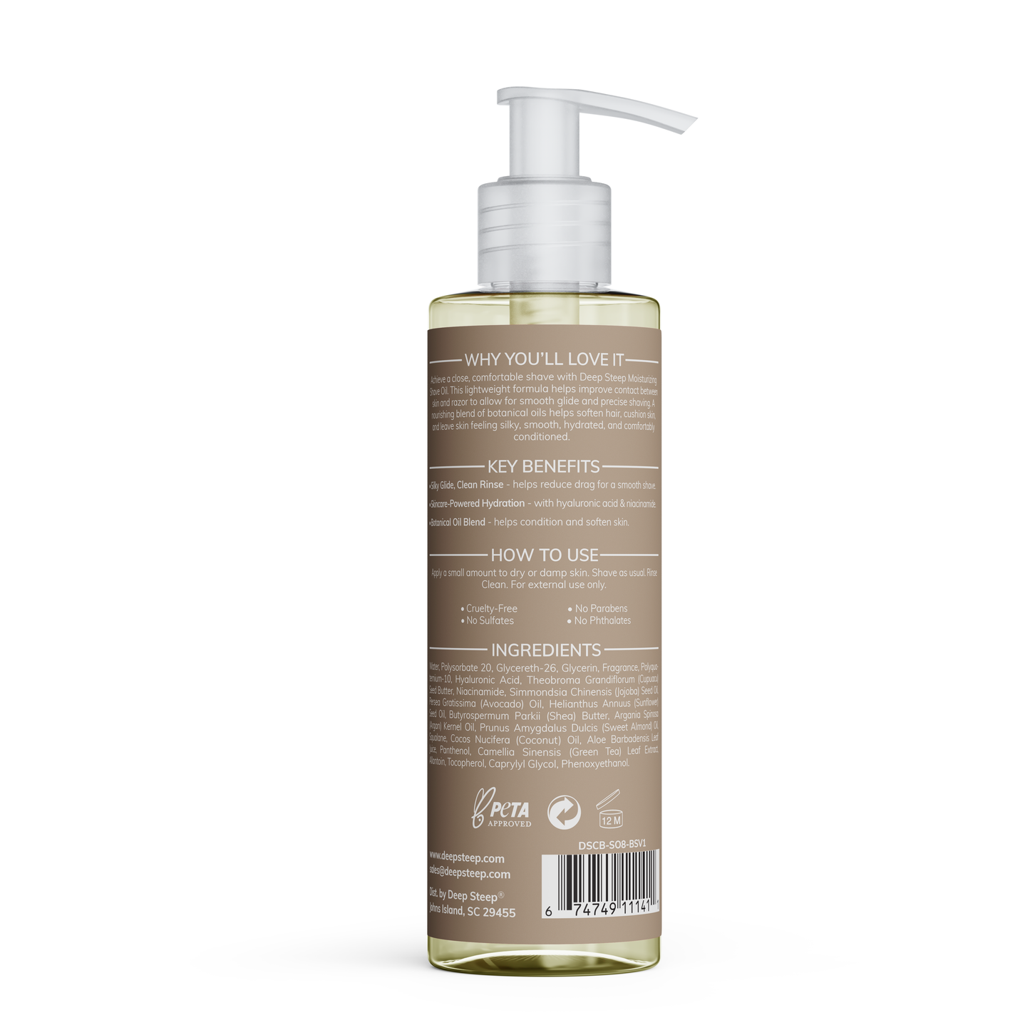 Brown Sugar Vanilla Moisturizing Shave Oil