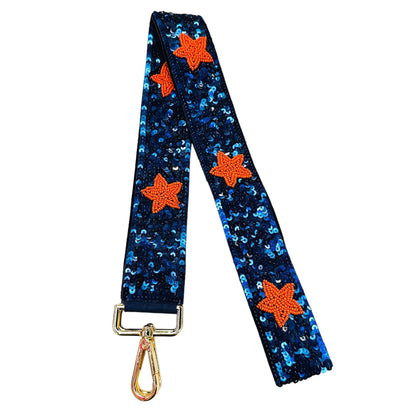 Game Day Star Sequin Straps : Red/black