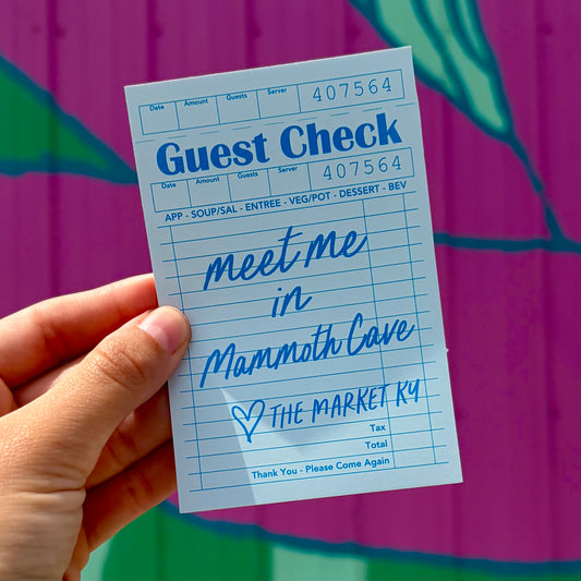Meet Me In Mammoth Cave Guest Check Sticker