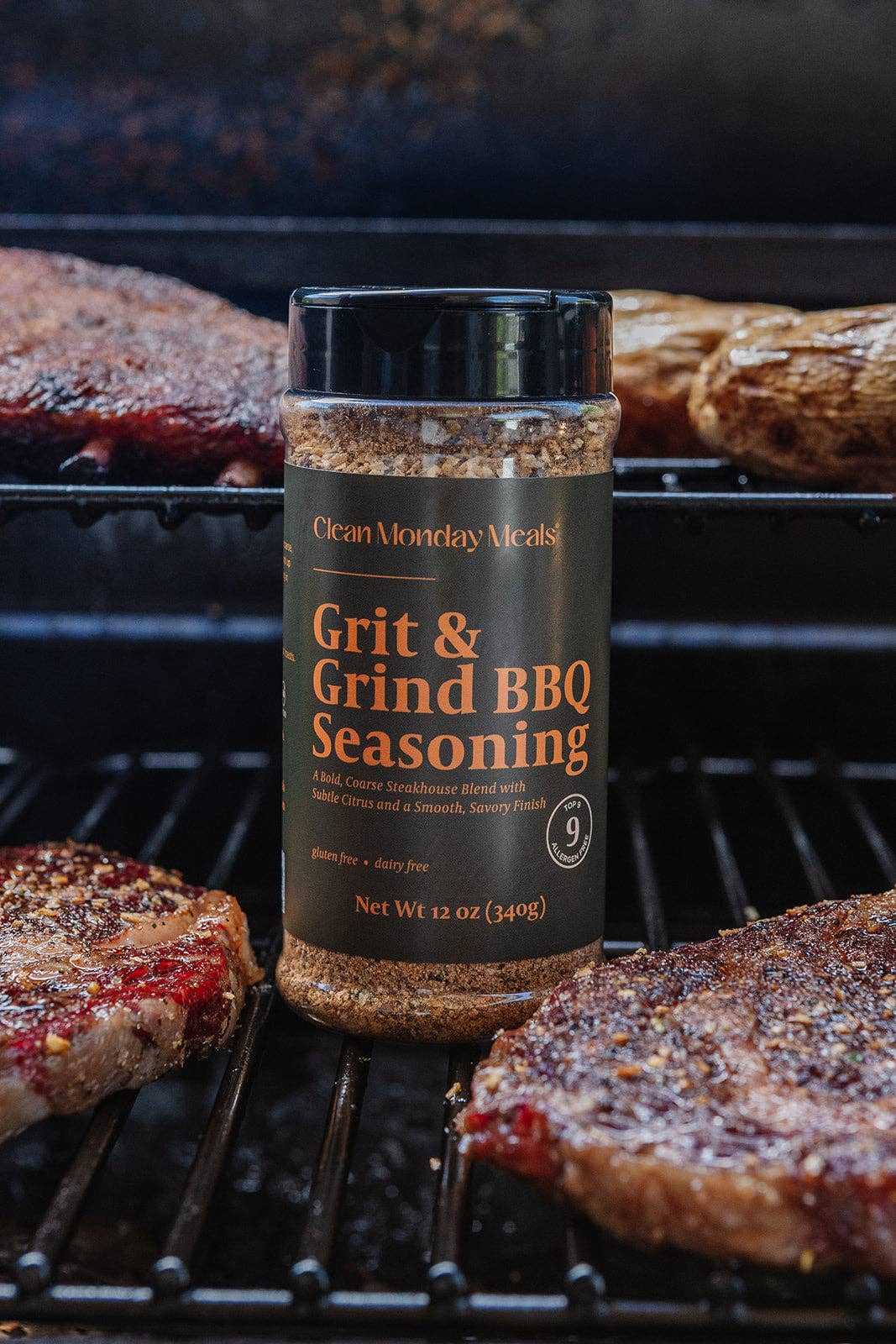 Grit & Grind BBQ Seasoning: Standard 12 oz