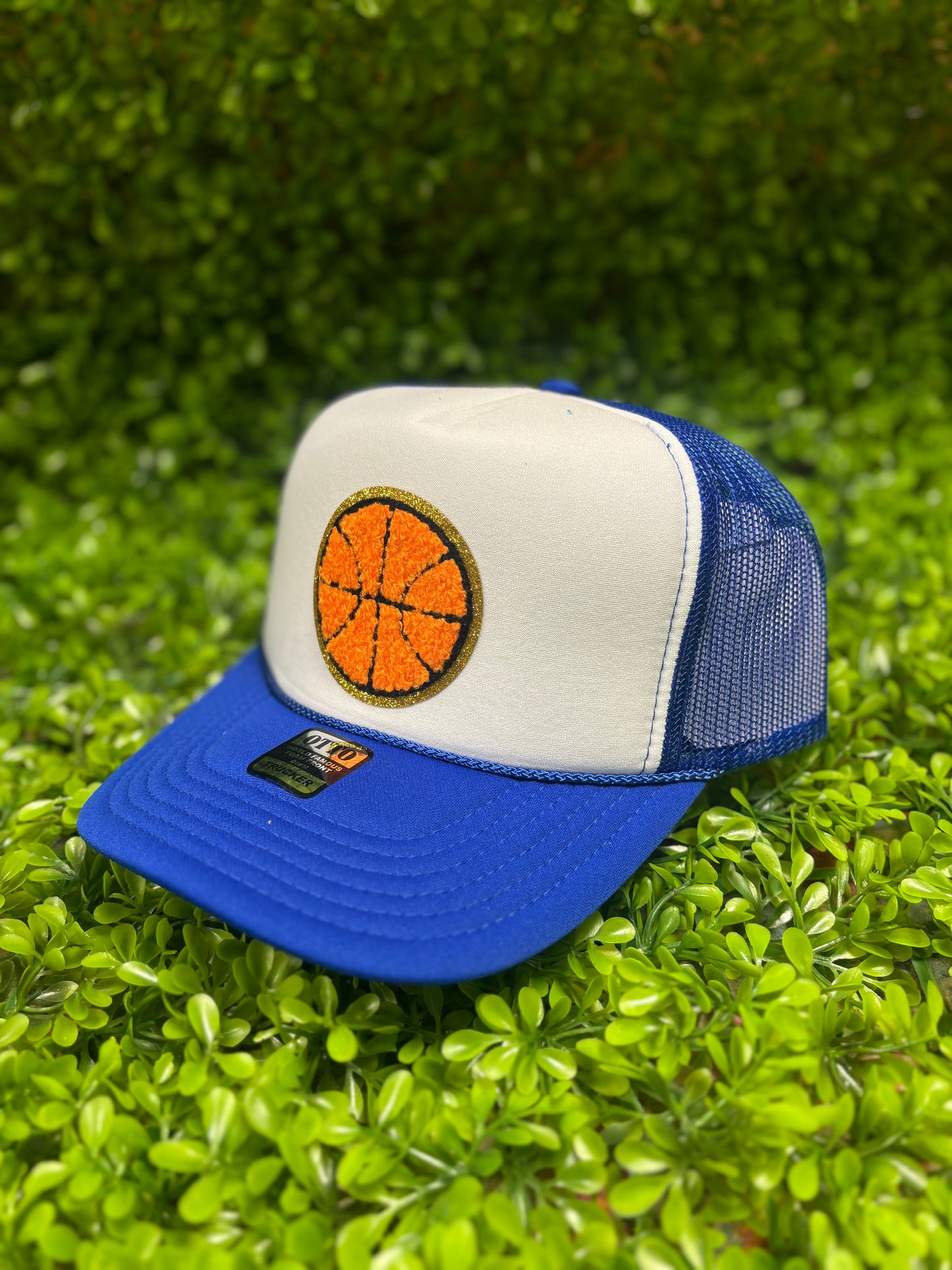 Basketball Chenille Patch Trucker Hat