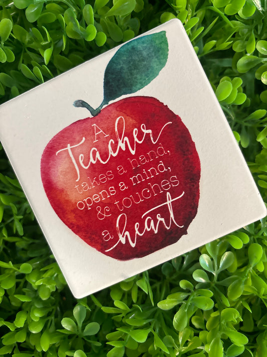 Teacher Ceramic Coaster