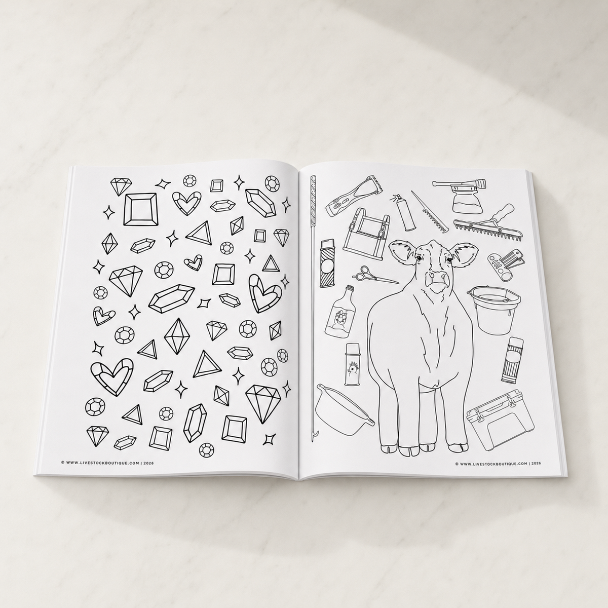Little Stock Show Life: Going There with Cattle | Livestock Coloring Book for Kids