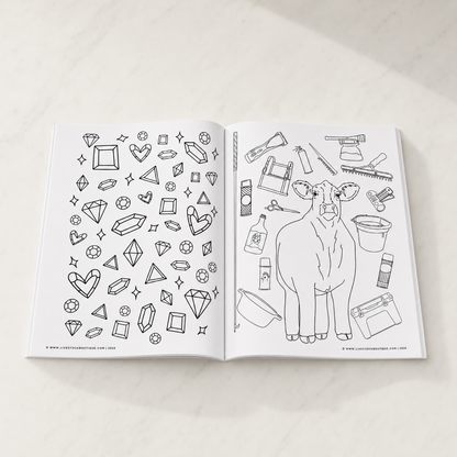 Little Stock Show Life: Going There with Cattle | Livestock Coloring Book for Kids