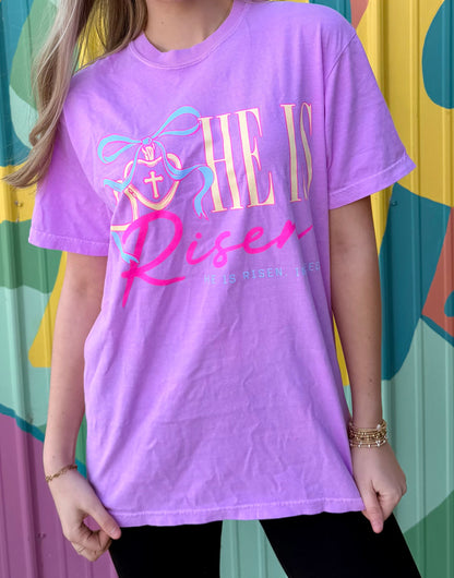 He is Risen Comfort Colors Tee