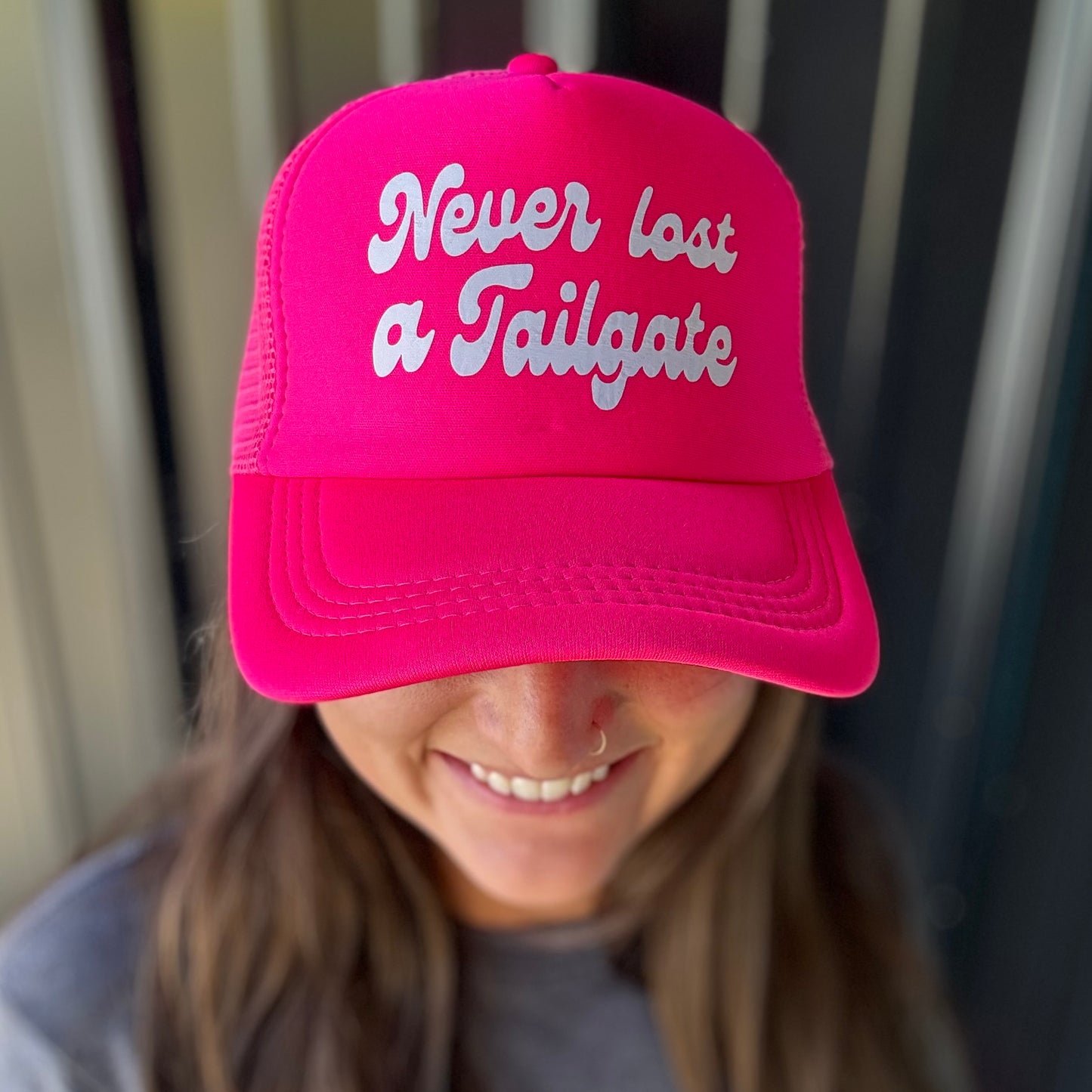 Never Lost A Tailgate Trucker Hat (Options)