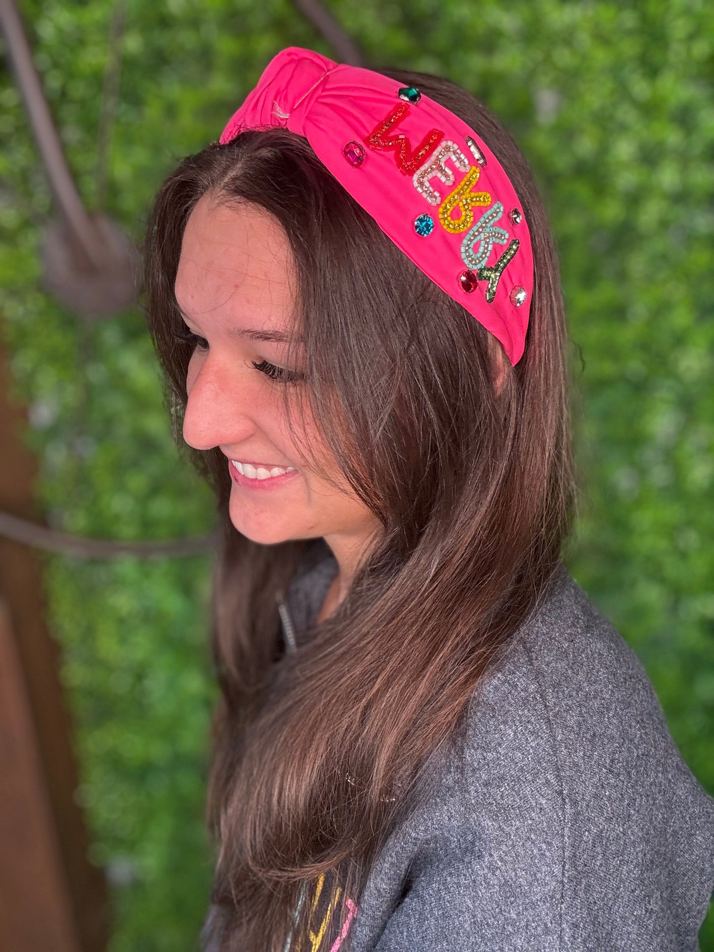 Merry & Bright Seed Bead & Rhinestones Headband