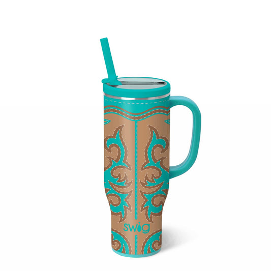 Boot Scootin’ Turquoise Swig Mega Mug 30oz