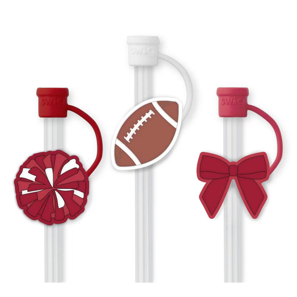 We’ve Got Spirit Crimson Swig Straws & Toppers Set
