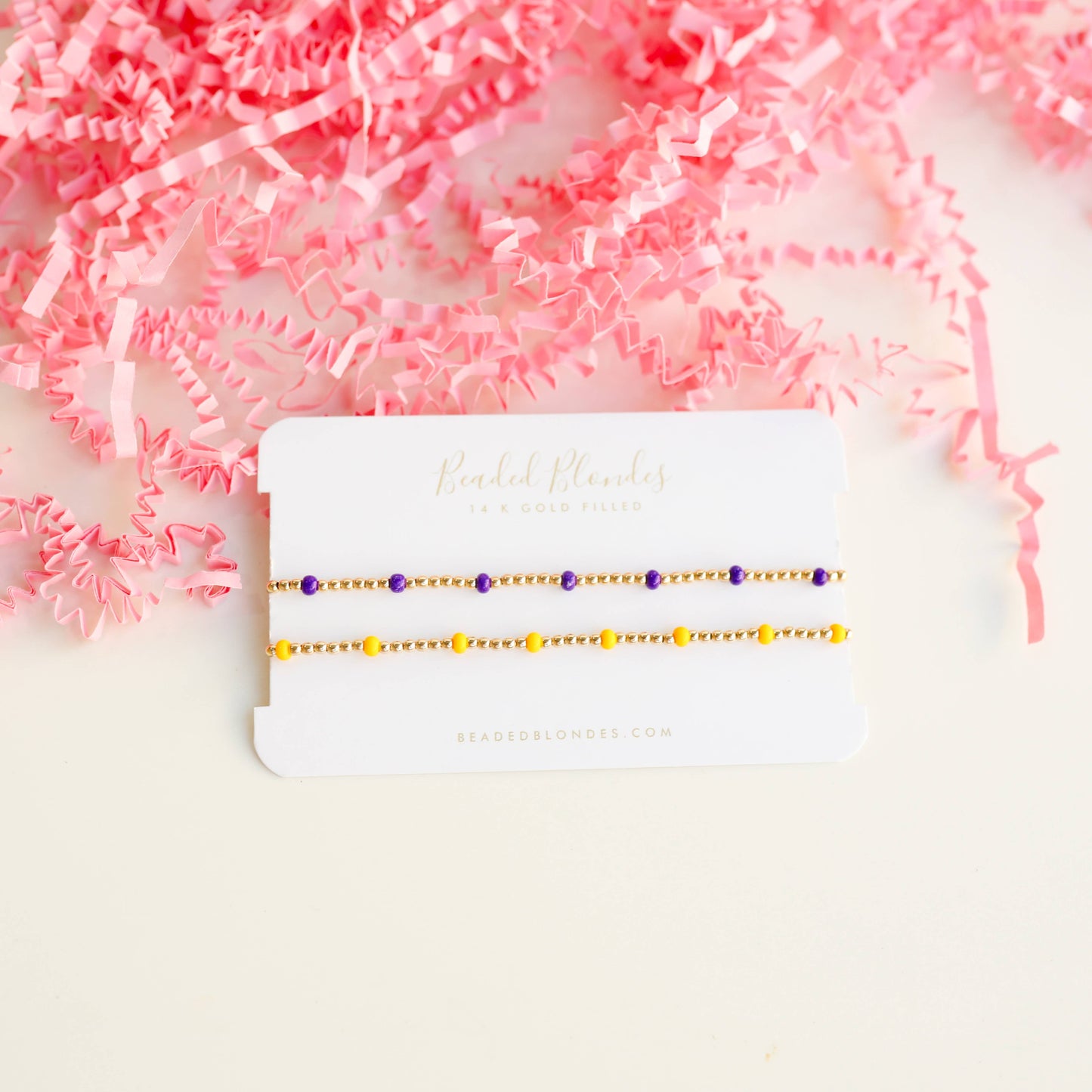 Dainty Poppi Bracelet in Yellow: Standard 6.75 inch