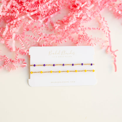 Dainty Poppi Bracelet in Yellow: Standard 6.75 inch