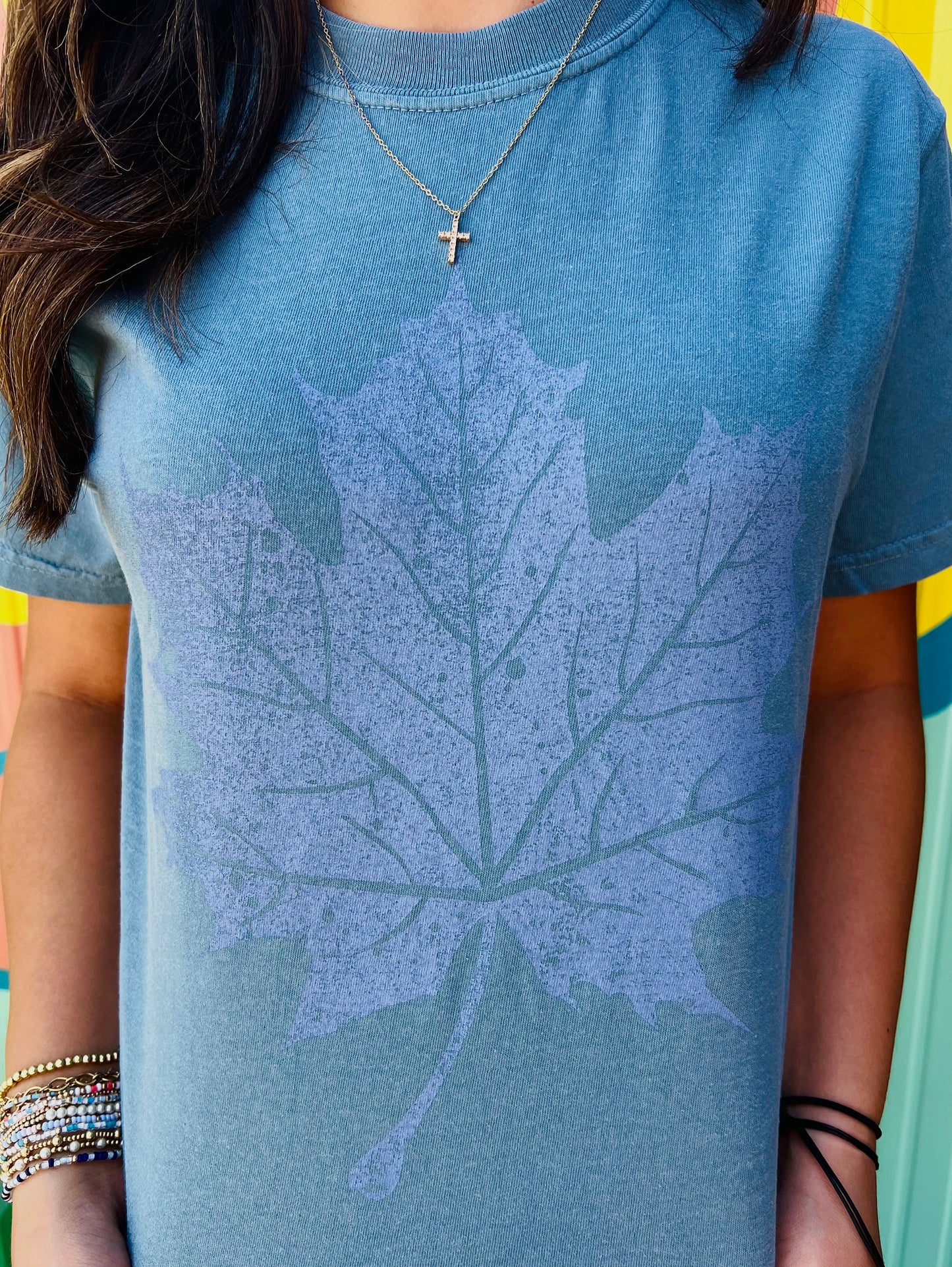 Fall Leaf Comfort Colors Tee