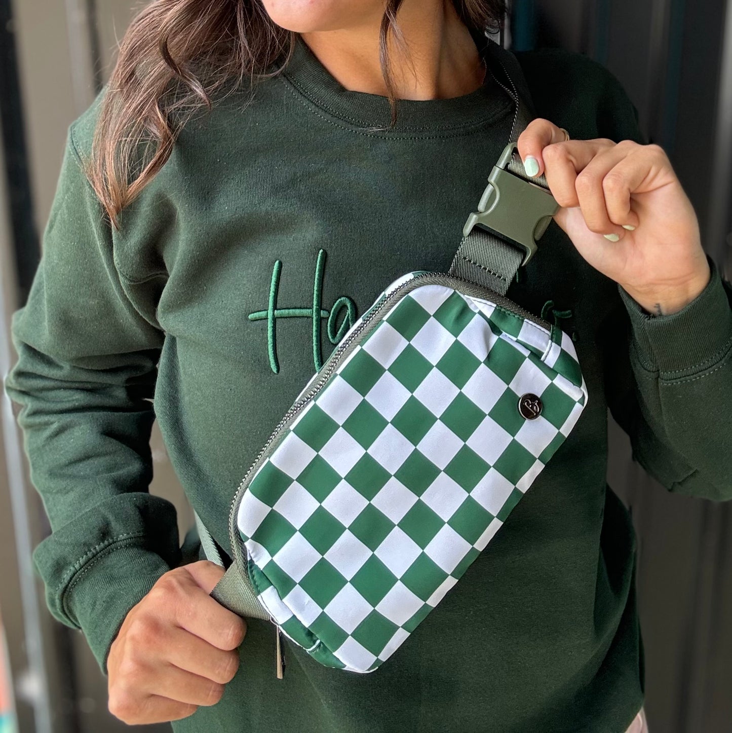 School Spirit Checkered Belt Bags (Options)