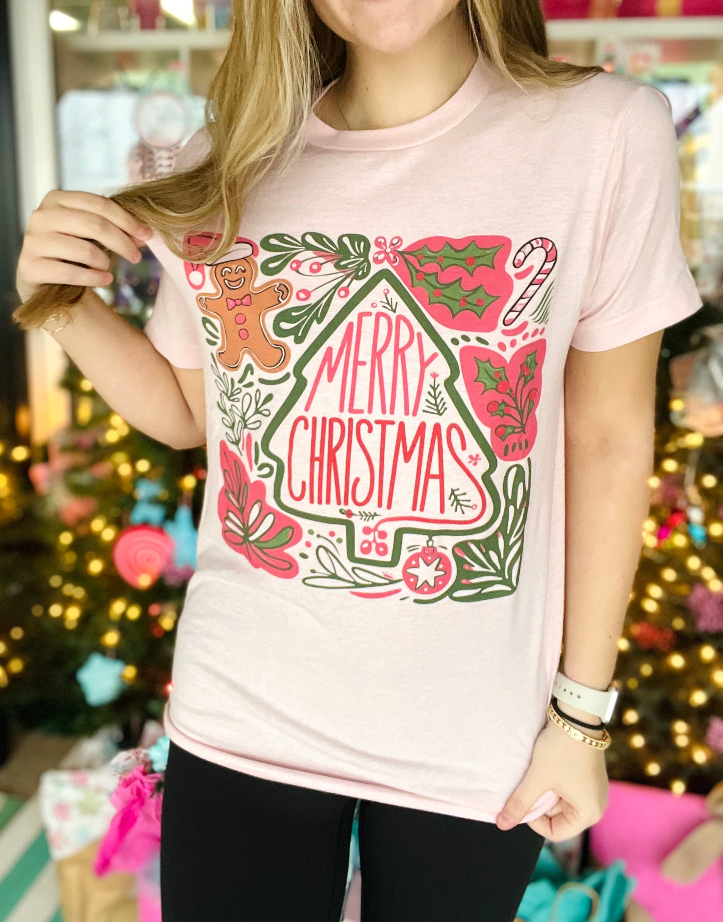 Merry Christmas Collage Tee