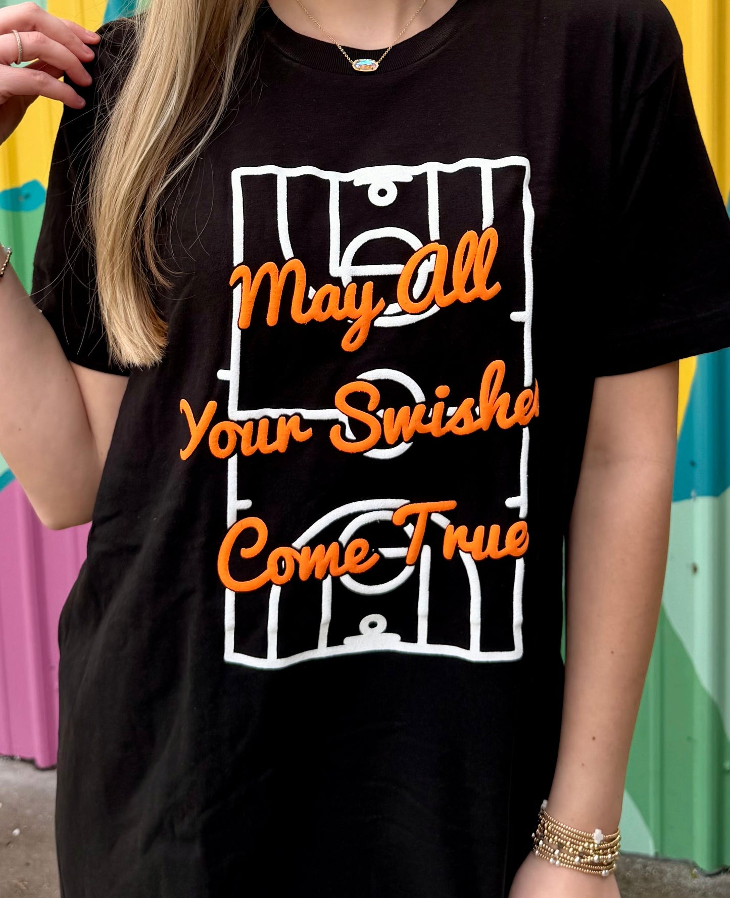 May All Your Swishes Come True Basketball Tee