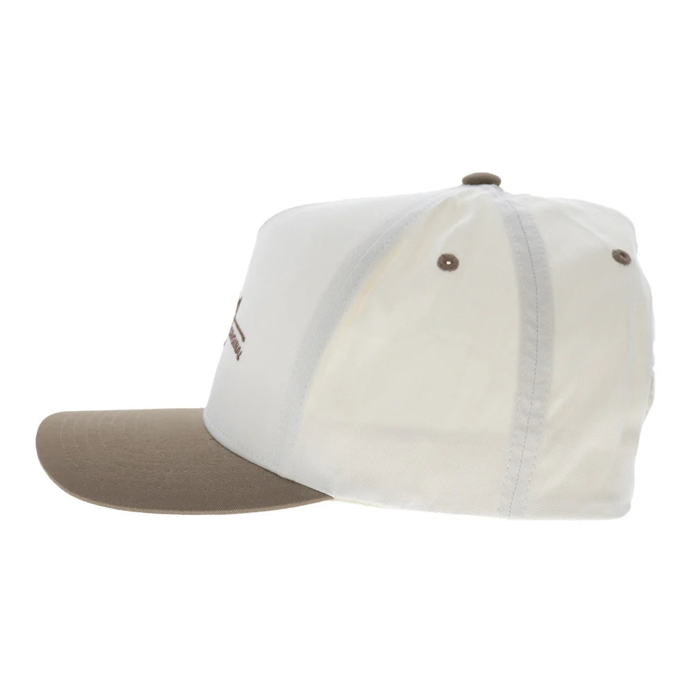 Hooey Men’s Hat - Mark Out Cream with Brown Embroidery
