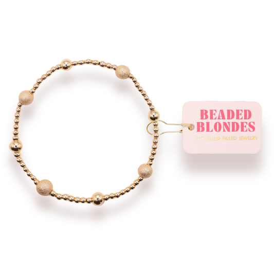 Noelle Stardust Gold Bracelet: Standard 6.75 Inch