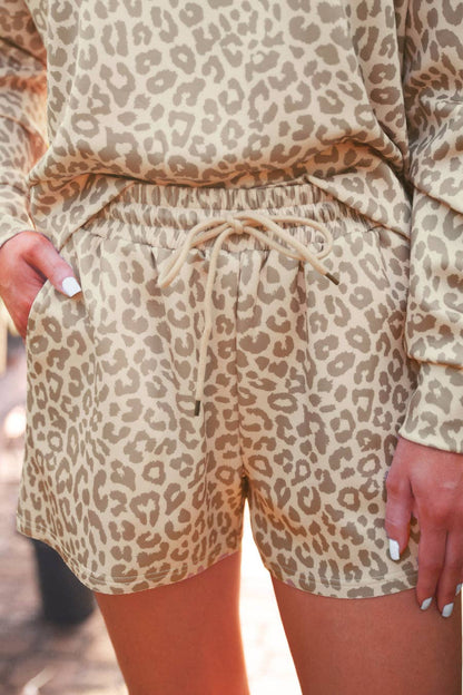 Luna Luxe Pullover Set- Bella Leopard: Leopard / Small