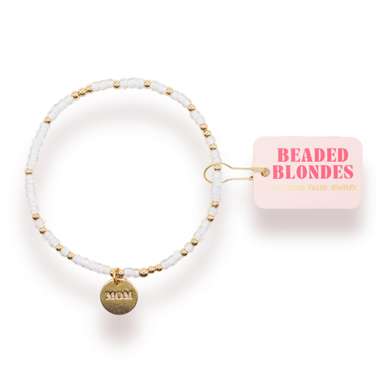 Mom Charm Sprinkle Bracelet: Standard 6.75 inch