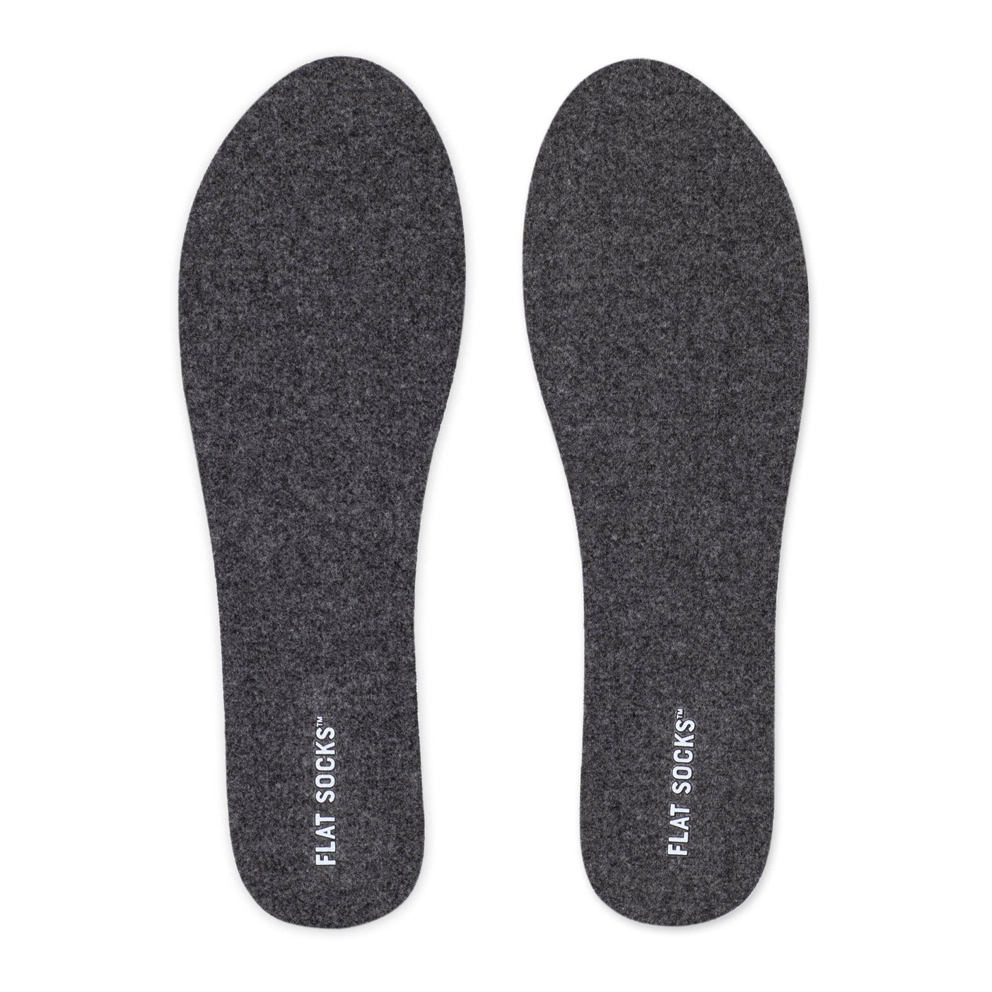 Dark Heather Grey FLAT SOCKS: Small (up to Women's 11, Men's 10)