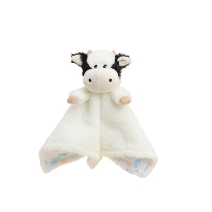 Black and White Cow Lovey Blanket Warmies